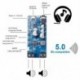Fekete szín - 2X50W Bluetooth 5.0 teljesítményerősítő, D osztályú audio HiFi sztereó vezeték nélküli zenelejátszó