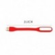 Kibocsátó szín: kék - Hordozható USB LED lámpa Mini flexibilis LED asztali fény Szemvédő könyves olvasólámpa Power