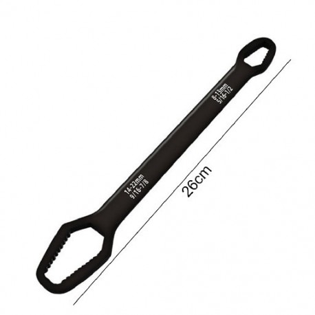 Szín: StyleD - 8-22 mm-es univerzális Torx villáskulcs önfeszítő, állítható üvegek Nyomatékkulcs tábla Duplafejű