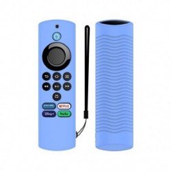 Szín: világoskék - Szilikon védőburkolat az Amazon Fire TV Stick Lite Alexa Voice Remote Lite 2. generációs ütésálló