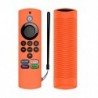 Szín: narancs - Szilikon védőburkolat az Amazon Fire TV Stick Lite Alexa Voice Remote Lite 2. generációs ütésálló