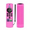 Szín: Rose Red - Szilikon védőburkolat az Amazon Fire TV Stick Lite Alexa Voice Remote Lite 2. generációs ütésálló