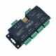 Fekete szín - DC5V-24V LED jelerősítő SP901E SPI vezérlő 4 csatornás csoport erősítő WS2812 2811 2813 pixel RGB LED
