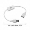 Szín: C 5V Touch Dimmer - DC5V szabályozható USB gomb kézi LED fényerőszabályzó érintőkapcsoló LED szalagfényhez 1