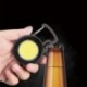 Kibocsátó szín: B - Mini mini LED zseblámpa munkalámpa újratölthető vakító COB kulcstartó lámpa kültéri kemping