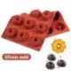 Szín: 8 lyuk - Mini muffin 16 lyukú szilikon kerek forma barkácsolás cupcake sütik Fondant tepsi tapadásmentes puding