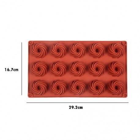 Szín: 16 lyuk - Mini muffin 16 lyukú szilikon kerek forma barkácsolás cupcake sütik Fondant tepsi tapadásmentes puding