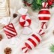 Szín: D - 32 cm-es nagy cukorka medál karácsonyi díszek piros-fehérre festett arany party dekoráció karácsonyfa függő