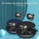 Szín: kék - Ütésálló védőburkolat alkalmas Anker-Soundcore Liberty 3 Pro Case Mosható szilikon Protector Shell Ház