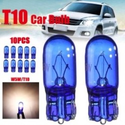 10db autó T10 W5W 194 hideg fehér 5W 8000K XENON halogén izzó
