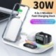 Csatlakozó típusa: fekete - 30 W 4 az 1-ben Qi vezeték nélküli töltő dokkolóállomás gyorstöltő állvány iPhone 13
