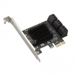 6 portos SATA PCIe adapter SATA III – PCI Express 3.0 X1 vezérlő bővítőkártya 6 Gbps SATA 3.0 PCI-E X4/X8/X16 ASM1166