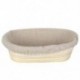 Szín: 35x14x7 cm - Ovális rattan kenyértartó kosár Természetes rattan fermentációs kosár Fonott tészta Banneton