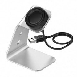 Szín: ezüst - Okosóra töltőállvány USB-kábel töltő Samsung Galaxy Watch 4 Classic 42 46mm aktív 1/2 töltő