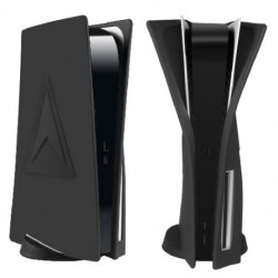 Fekete szín - Szilikon bőr tok porálló védőház PS5 játékkonzolhoz karcolásgátló védő tok Playstation 5 konzolhoz