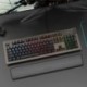 Fekete szín - 61/87/104 gombok Mechanikus billentyűzet csuklópárna irodai játék billentyűzet csuklótámasz támasztó