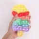 Szín: 18 - Push Bubble Fidget játékok Felnőttkori stresszoldó Érzékelő játék Stresszoldó játék Fagylalttábla Puha