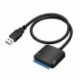 Szín: Adapter nélkül - USB 3.0 - SATA 3 kábel SATA - USB adapter Kábelek konvertálása Támogatás 2,5/3,5 hüvelykes