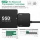 Szín: Adapter nélkül - USB 3.0 - SATA 3 kábel SATA - USB adapter Kábelek konvertálása Támogatás 2,5/3,5 hüvelykes