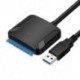 Szín: csak EU csatlakozó - USB 3.0 - SATA 3 kábel SATA - USB adapter Kábelek konvertálása Támogatás 2,5/3,5 hüvelykes
