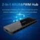 ARGB vezérlő 4 tűs PWM 5V 3 tűs ARGB hűtőventilátor hub 1-9 portos elosztó távirányító számítógép PC ház váz
