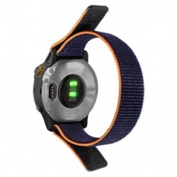 Szín: Navy - 22 mm-es 26 mm-es nylon szíj Garmin Fenix 7 7x 7S 6 6X Pro Fenix 5 5X plus Forerunner 935 945 D2 gyorskioldó