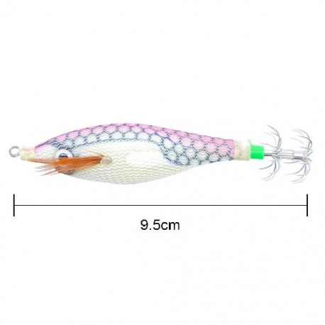 Szín: A stílus - Luminous Squid Jig horgászcsalik Úszó tintahal horog mesterséges garnélacsali Világító polip tintahal
