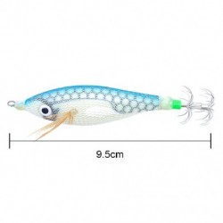 Szín: B stílus - Luminous Squid Jig horgászcsalik Úszó tintahal horog mesterséges garnélarák horgász csali Világító