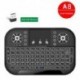 Mini 2.4G billentyűzet háttérvilágítás Bluetooth Air Mouse vezeték nélküli érinthető távirányító USB vevővel