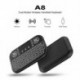 Mini 2.4G billentyűzet háttérvilágítás Bluetooth Air Mouse vezeték nélküli érinthető távirányító USB vevővel