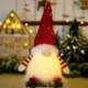 Szín: A - Boldog karácsonyt arctalan baba LED világító gnome lámpa plüss manó Mikulás díszek medál otthon újév