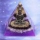 Szín: 09 - Buddha orgon piramis gyógyító természetes kristály csakra kő Reiki kiegyensúlyozó energia generátor orgonit