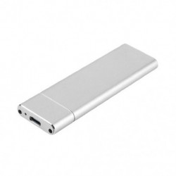Szín: ezüst - M.2 NGFF-USB 3.1 Type-C SSD mobil merevlemez doboz adapter külső ház tok m2 SATA SSD 2230/2242/2260/2280