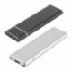Szín: ezüst - M.2 NGFF-USB 3.1 Type-C SSD mobil merevlemez doboz adapter külső ház tok m2 SATA SSD 2230/2242/2260/2280