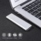 Szín: ezüst - M.2 NGFF-USB 3.1 Type-C SSD mobil merevlemez doboz adapter külső ház tok m2 SATA SSD 2230/2242/2260/2280