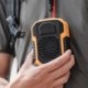 Szín: narancs - 6000mA hordozható derékventilátor USB klíma Újratölthető akasztós nyakú mini ventilátor kültéri