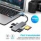 Szín: C típusú - USB Type-C 3.0 kártyaolvasó CFast/SD/CF/XD/Secure Digital/TF kártyaolvasó Flash kártya nagy sebességű