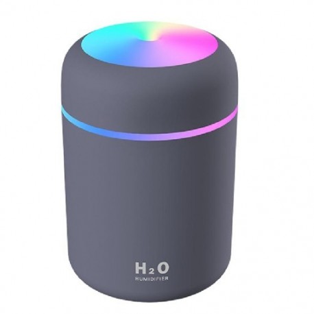 Szín: Szürke - 300 ml légpárásító USB ultrahangos aroma illóolaj diffúzor Romantic Soft Light párásító Mini Cool
