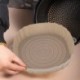 Szín: zöld - Air Fryer tepsi szilikon újrafelhasználható AirFryer edény Ultravékony kerek bélés pizzaszőnyeg Sütő