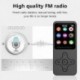 Szín: nincs memóriakártya - Mini MP3 MP4 lejátszó 1,8 hüvelykes LCD képernyő Bluetooth hangszóró HiFi zenelejátszó