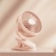 Szín: rózsaszín - USB mini klip ventilátor elemmel működő, újratölthető asztali ventilátor 360°-os forgatással 3