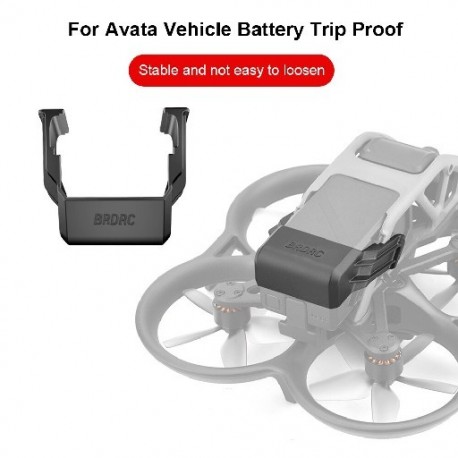 Fekete szín - Akkumulátor botlásgátló a DJI AVATA akkumulátorerősítő csathoz, megakadályozza a leesést. A DJI Avata
