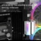Fekete szín - ATX 24 tűs 90 fokos tápcsatlakozó adapter 5V ARGB alaplapi alaplap tápkábel csatlakozója barkács