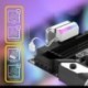 Fekete szín - ATX 24 tűs 90 fokos tápcsatlakozó adapter 5V ARGB alaplapi alaplap tápkábel csatlakozója barkács