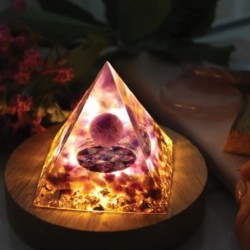 Szín: 03 - Orgone Piramis Ametiszt Peridóta Gyógyító Természetes Reiki Kristály Energia Generátor Orgonit Piramis Emf