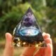 Szín: 04 - Orgone Piramis Ametiszt Peridot Gyógyító Természetes Reiki Kristály Energia Generátor Orgonit Piramis Emf
