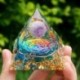 Szín: 04 - Orgone Piramis Ametiszt Peridot Gyógyító Természetes Reiki Kristály Energia Generátor Orgonit Piramis Emf