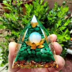 Szín: 05 - Orgone Piramis Ametiszt Peridot Gyógyító Természetes Reiki Kristály Energia Generátor Orgonit Piramis Emf