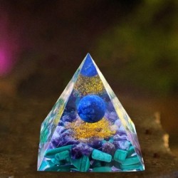 Szín: 07 - Orgone Piramis Ametiszt Peridot Gyógyító Természetes Reiki Kristály Energia Generátor Orgonit Piramis Emf