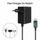 Szín: amerikai csatlakozó - EU/US Plug AC adapter töltő Nintendo Switch NS játékkonzol fali utazáshoz otthon 5V 2.6A